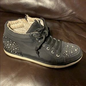 Black bling sneaker